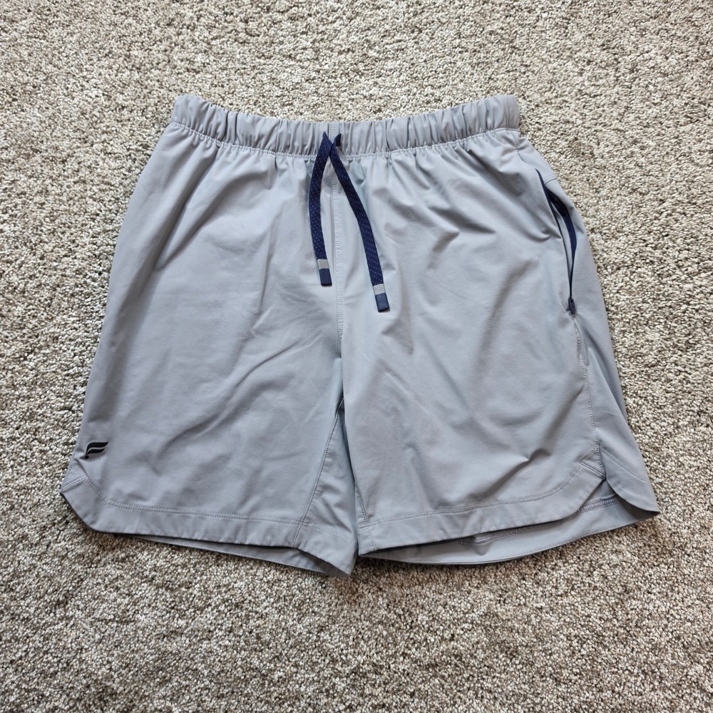 Fabletics The One Short Mens M Grey Performance Athletic Gym Training Running